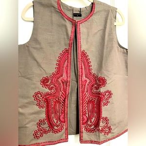 Elegant embroidered half jacket from Pakistan